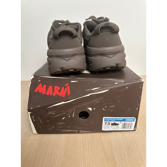 HOKA x Marni Bondi B3LS Bracken Sneaker - Size 7.5M - NEW - Picture 4 of 10